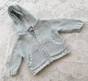 0-3 Months Knitted Zipped hoodie