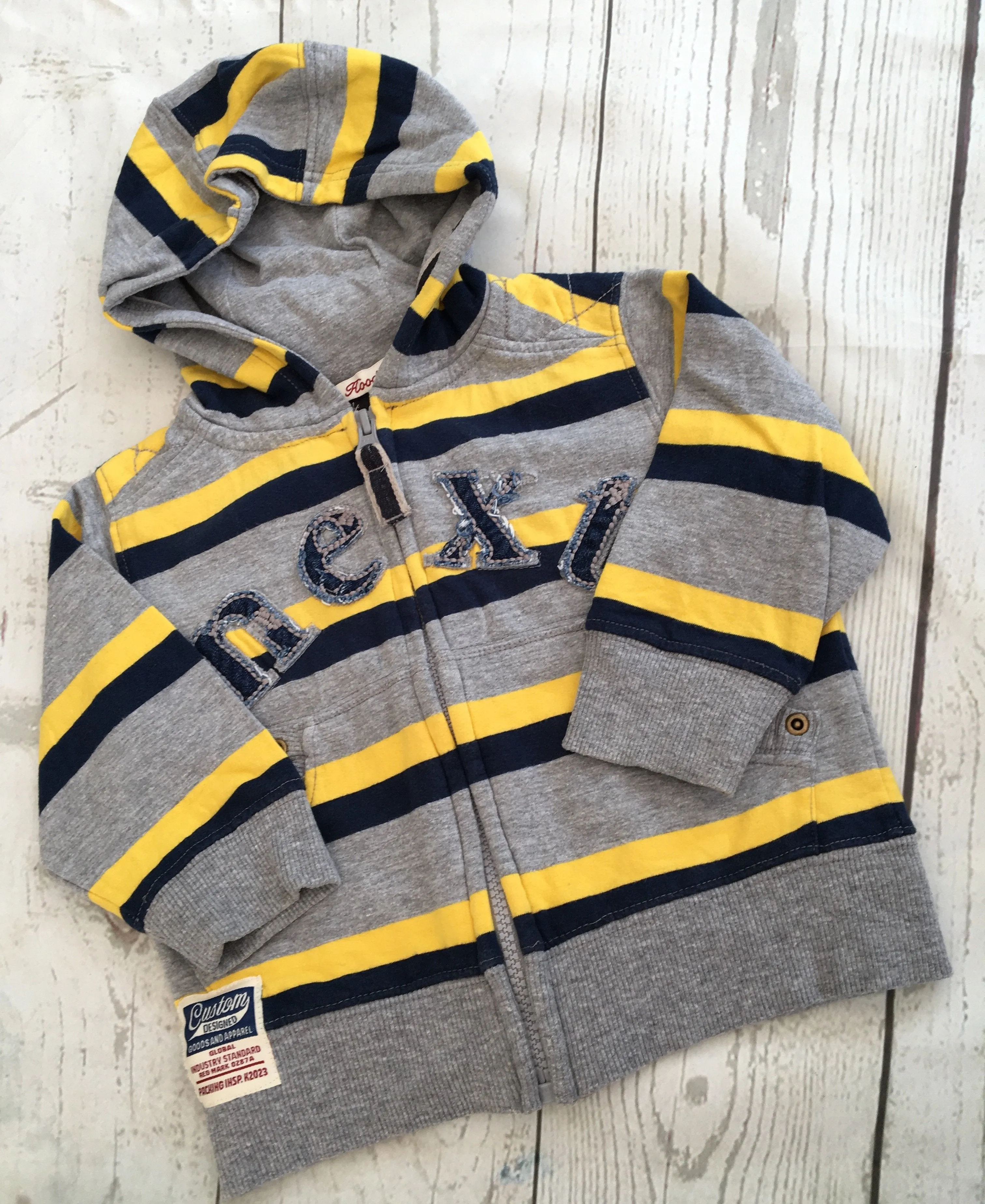 12-18 Months Striped Hoodie