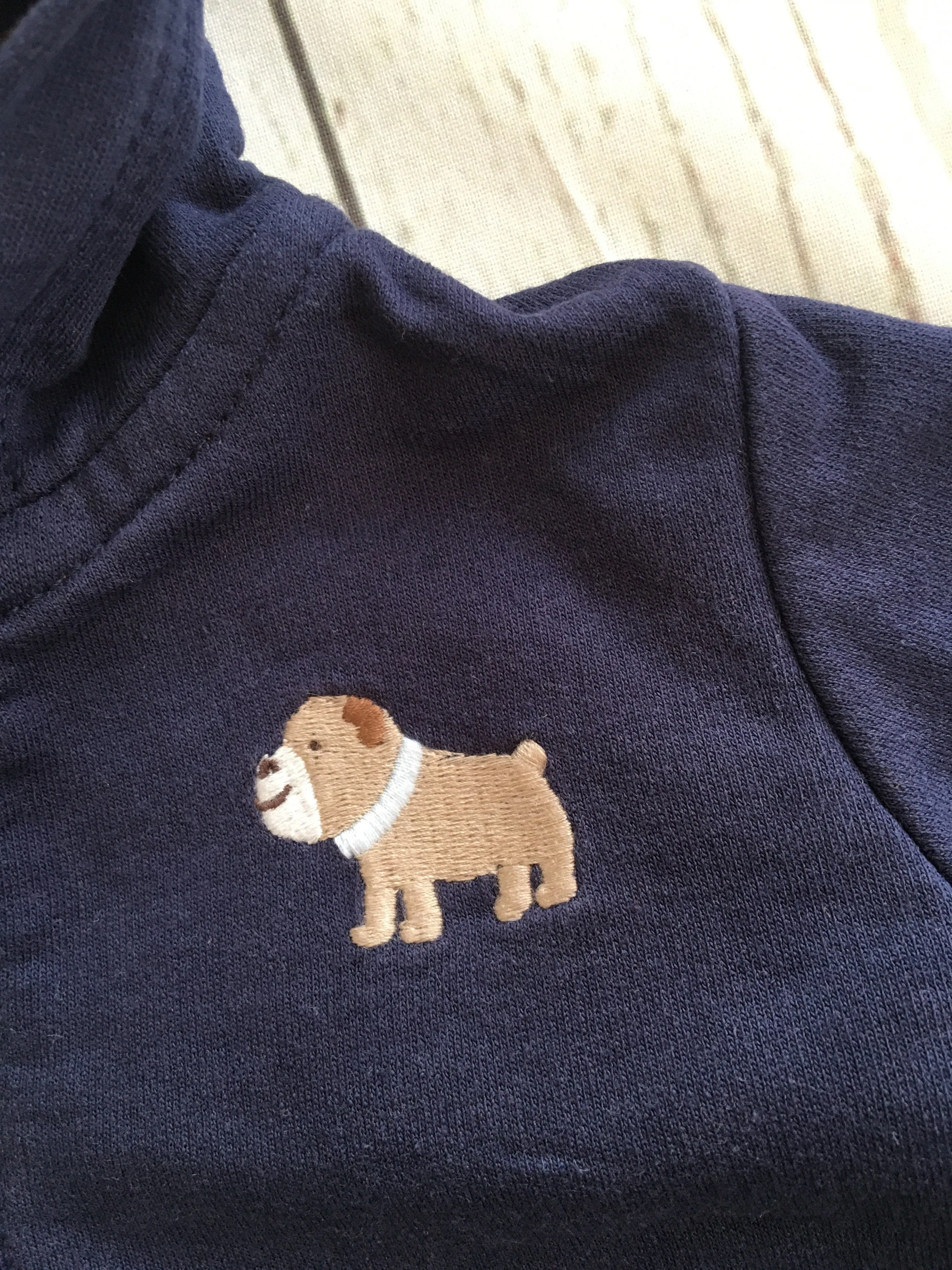 6 Months Dog Zipped Hoodie Unworn