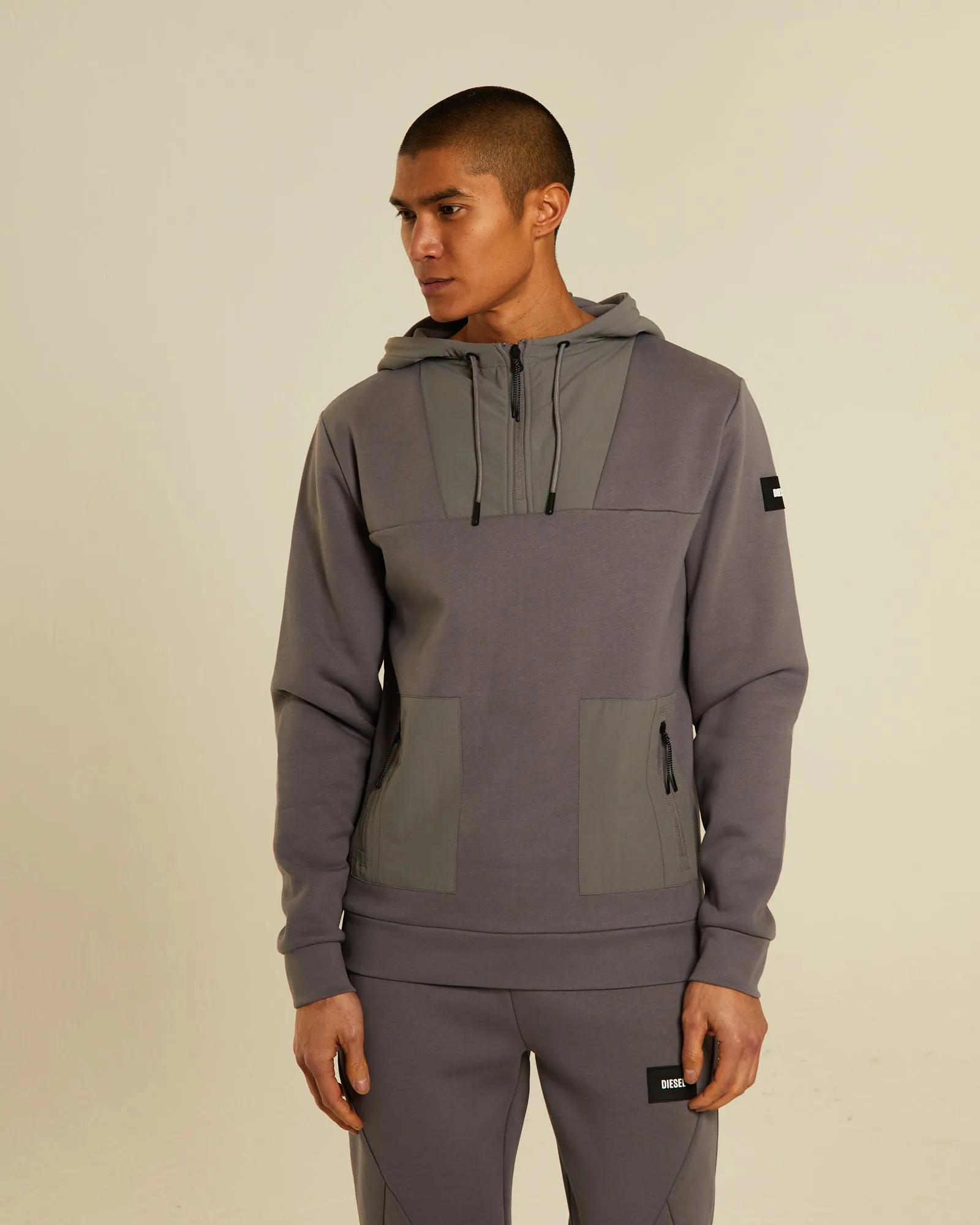 Abraham Half Zip Concrete