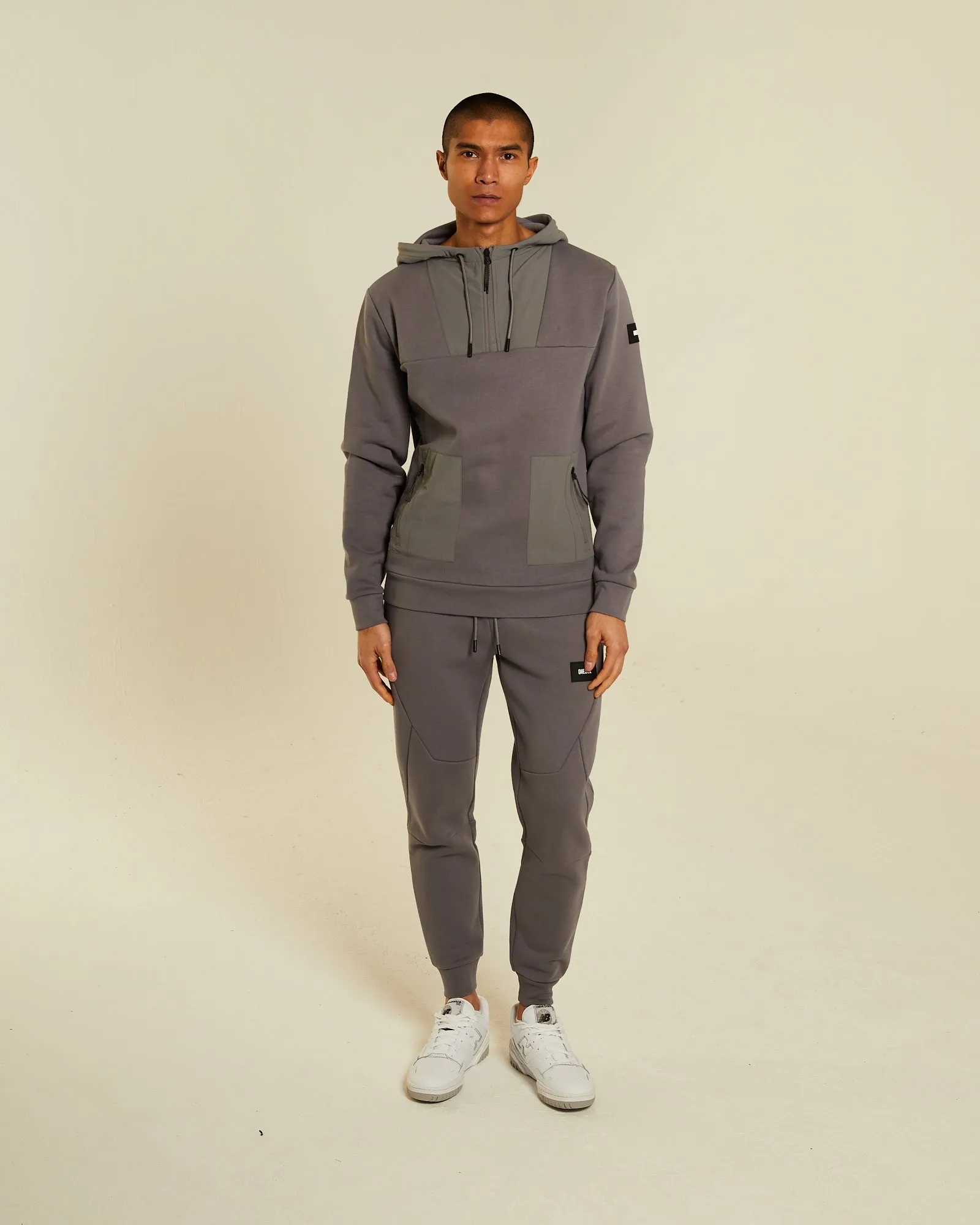 Abraham Half Zip Concrete