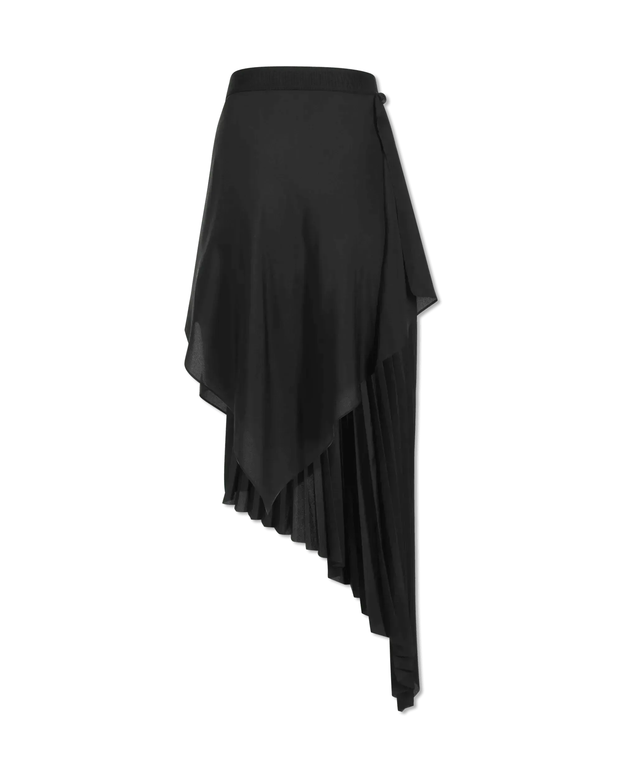 Asymmetric Pleated Skirt