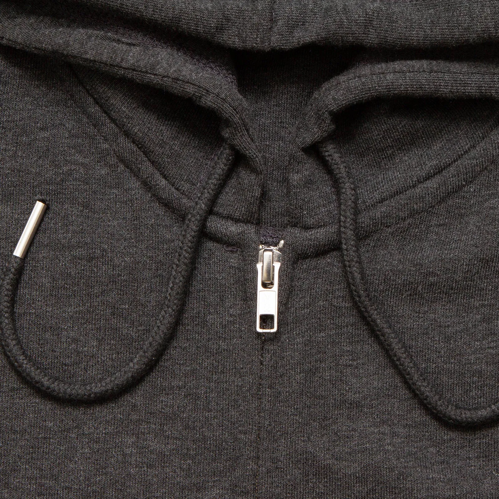 BB Smiley Crest - Zipped Hood - Anthracite