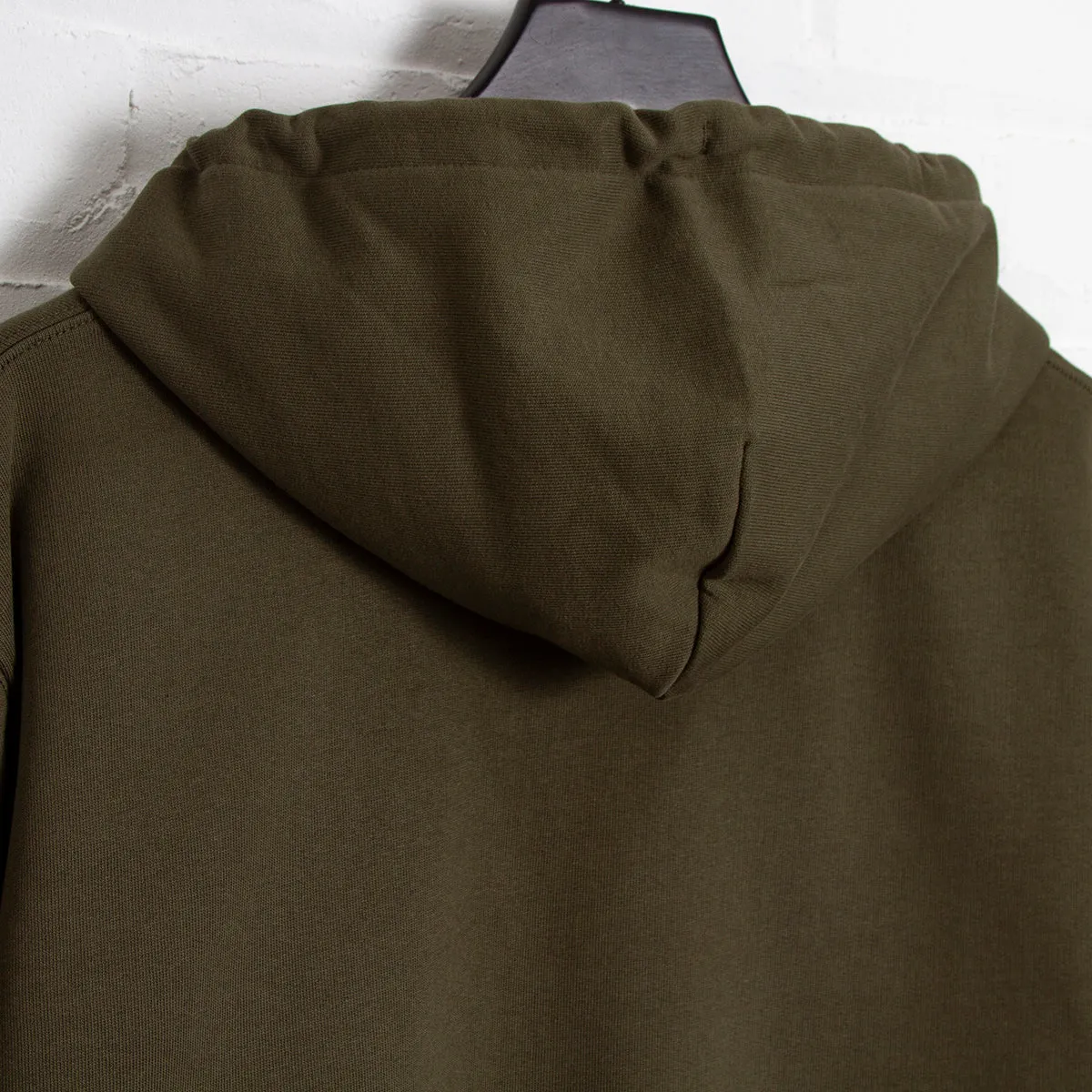 BB Smiley Crest - Zipped Hood - Khaki