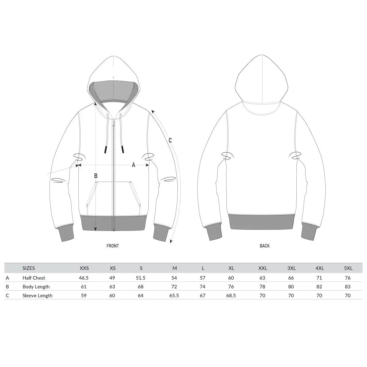 BB Smiley Crest - Zipped Hood - Khaki