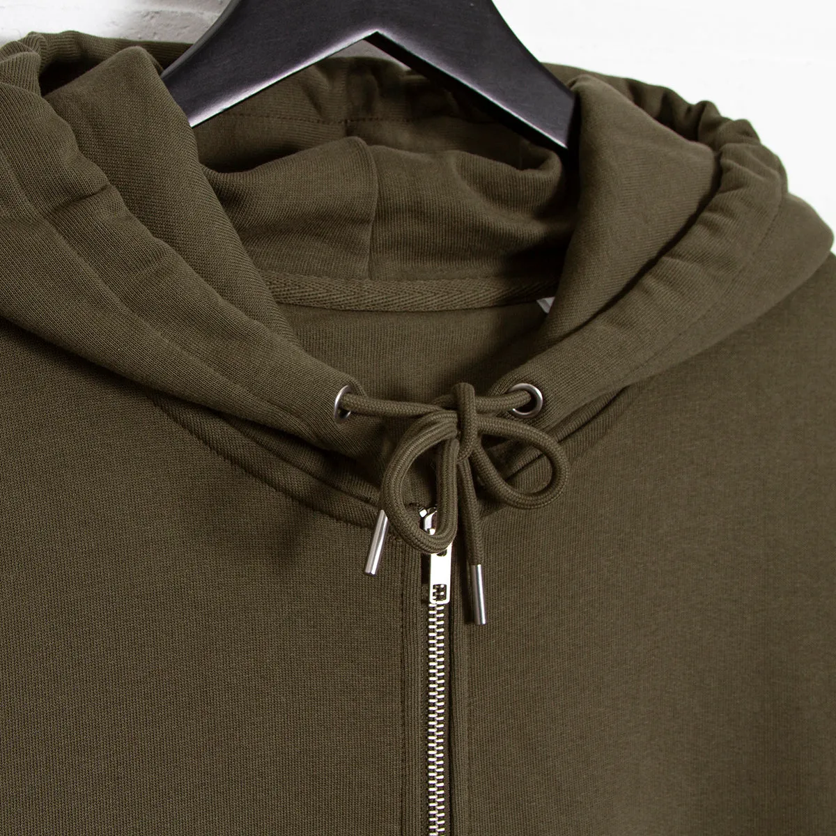 BB Smiley Crest - Zipped Hood - Khaki