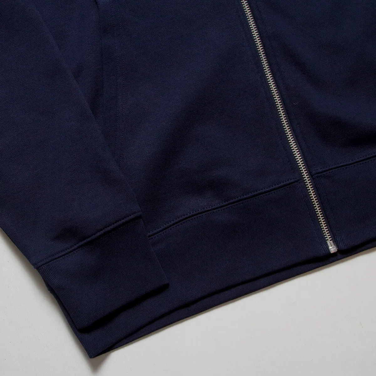 BB Smiley Crest - Zipped Hood - Navy