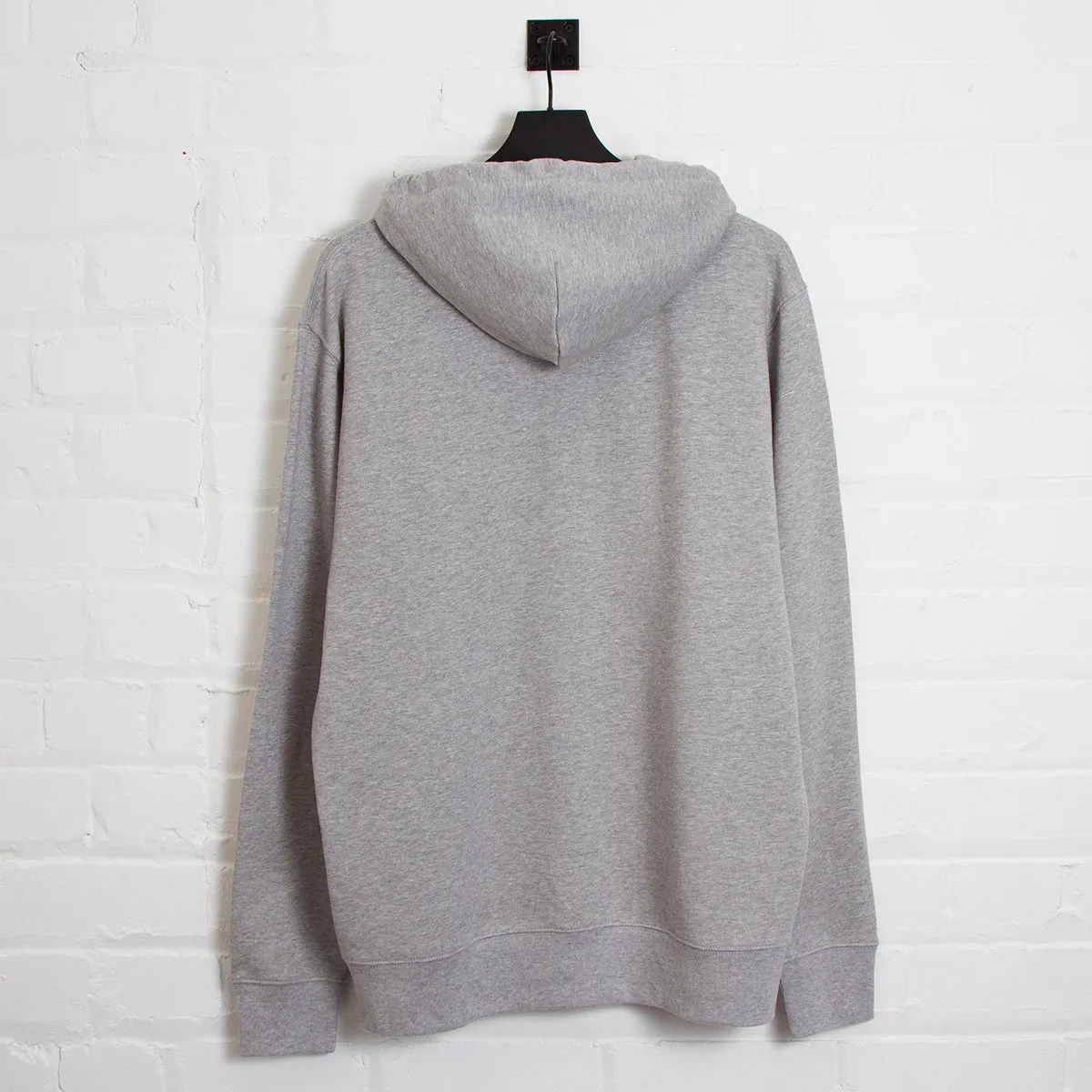 Black Disco Psychedelia Crest - Zipped Hood - Grey