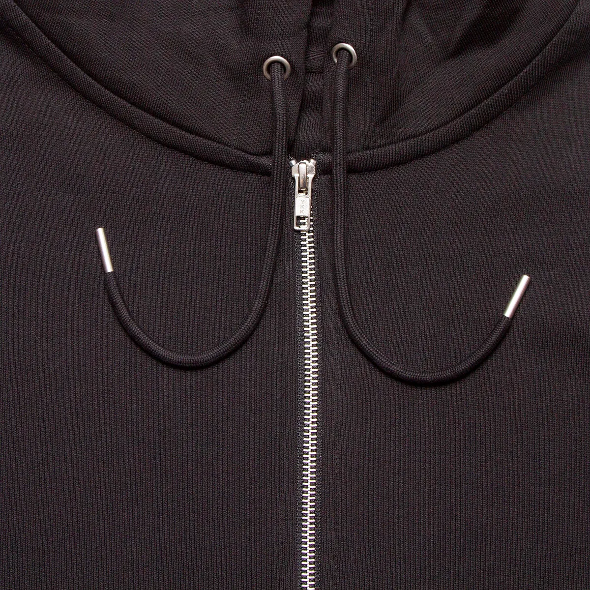 Black Disco Psychedelia Crest - Zipped Hood - Grey