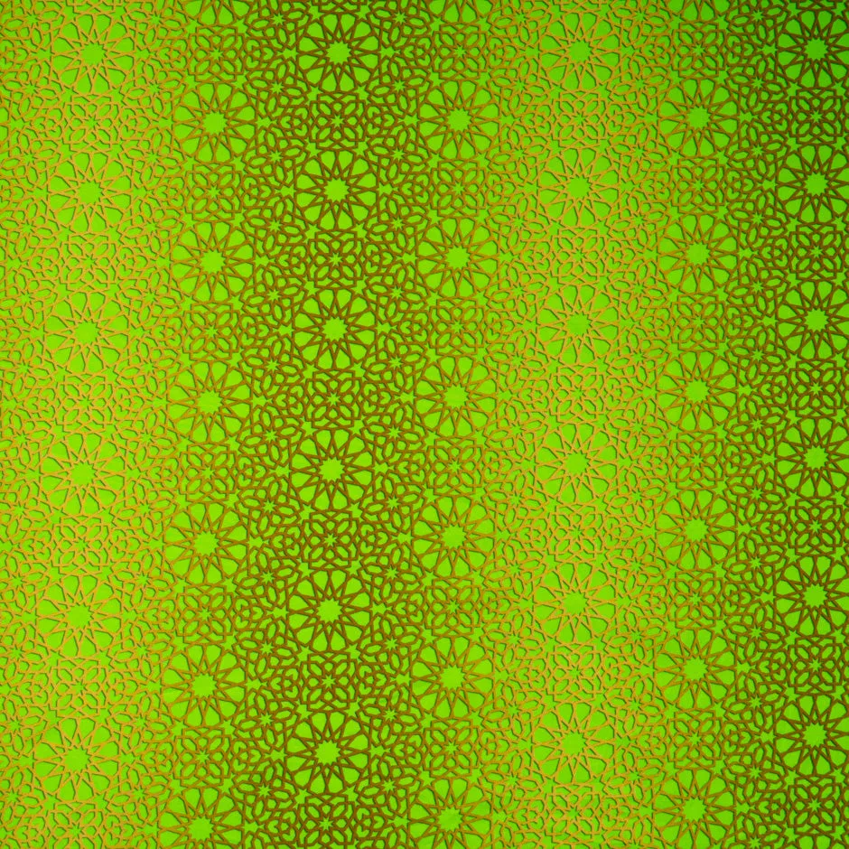 Bright Green Kaleidoscopic Printed Superfine Cotton