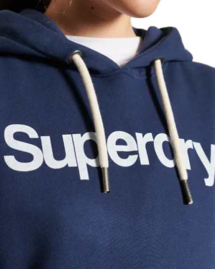 Core Logo Hoodie in Navy