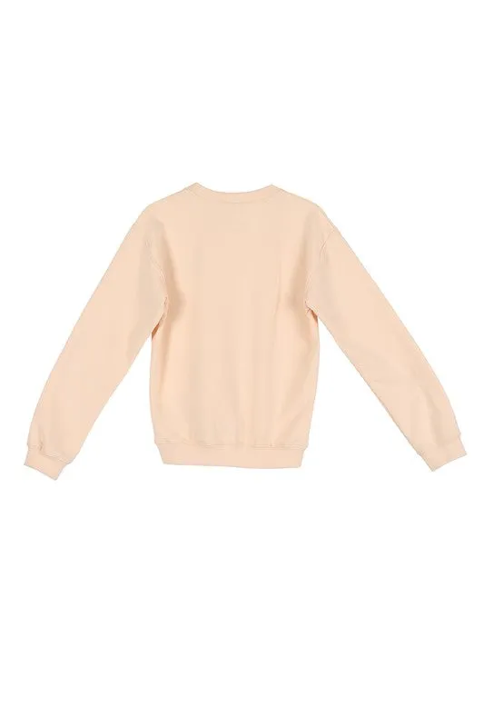 CREAM LOGO SWEATSHIRT