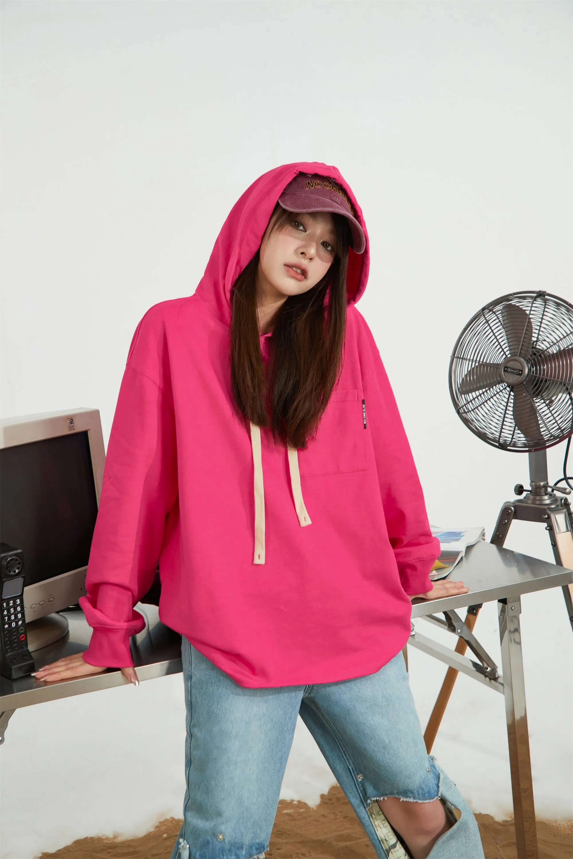 Daily Loose Fit Hooded Sweatshirt