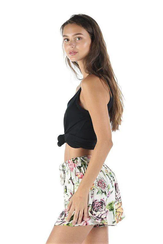 Double Layered Floral Shorts