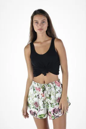 Double Layered Floral Shorts