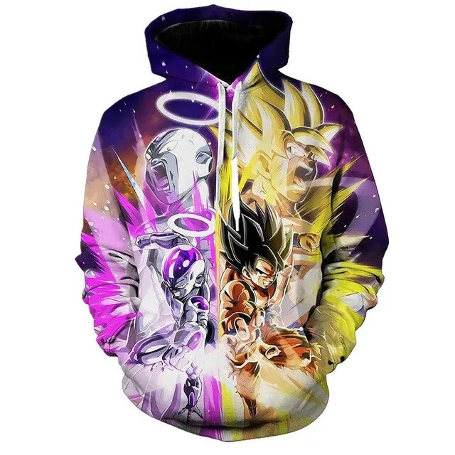 Dragon Ball Z Goku 3D Hoodies Anime Hoodie Unisex 3D Print Fashion Streetwear Hip Hop Punk Hoodies Harajuku Hooded Plus Size