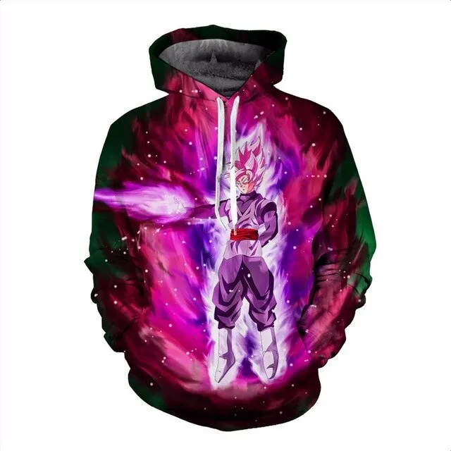 Dragon Ball Z Goku 3D Hoodies Anime Hoodie Unisex 3D Print Fashion Streetwear Hip Hop Punk Hoodies Harajuku Hooded Plus Size