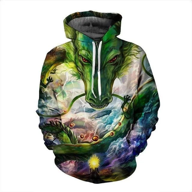 Dragon Ball Z Goku 3D Hoodies Anime Hoodie Unisex 3D Print Fashion Streetwear Hip Hop Punk Hoodies Harajuku Hooded Plus Size