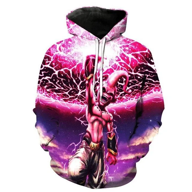 Dragon Ball Z Goku 3D Hoodies Anime Hoodie Unisex 3D Print Fashion Streetwear Hip Hop Punk Hoodies Harajuku Hooded Plus Size