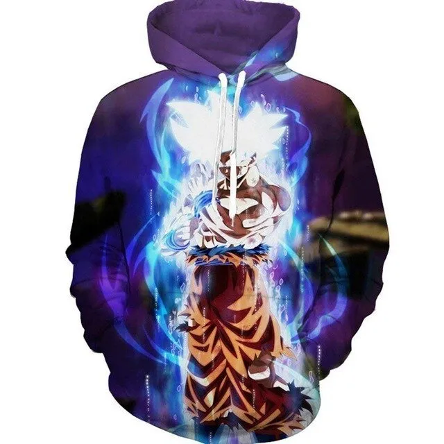 Dragon Ball Z Goku Anime 3D Print Hoodies Sweatshirts Harajuku Cartoon Hooded Women/Men long sleeve hip hop streetwear Clothes