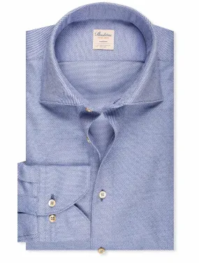 Fitted Stretch Shirt Blue