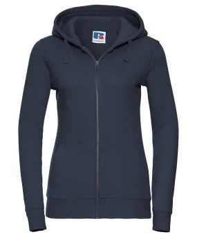 French Navy* - Women's authentic zipped hooded sweatshirt