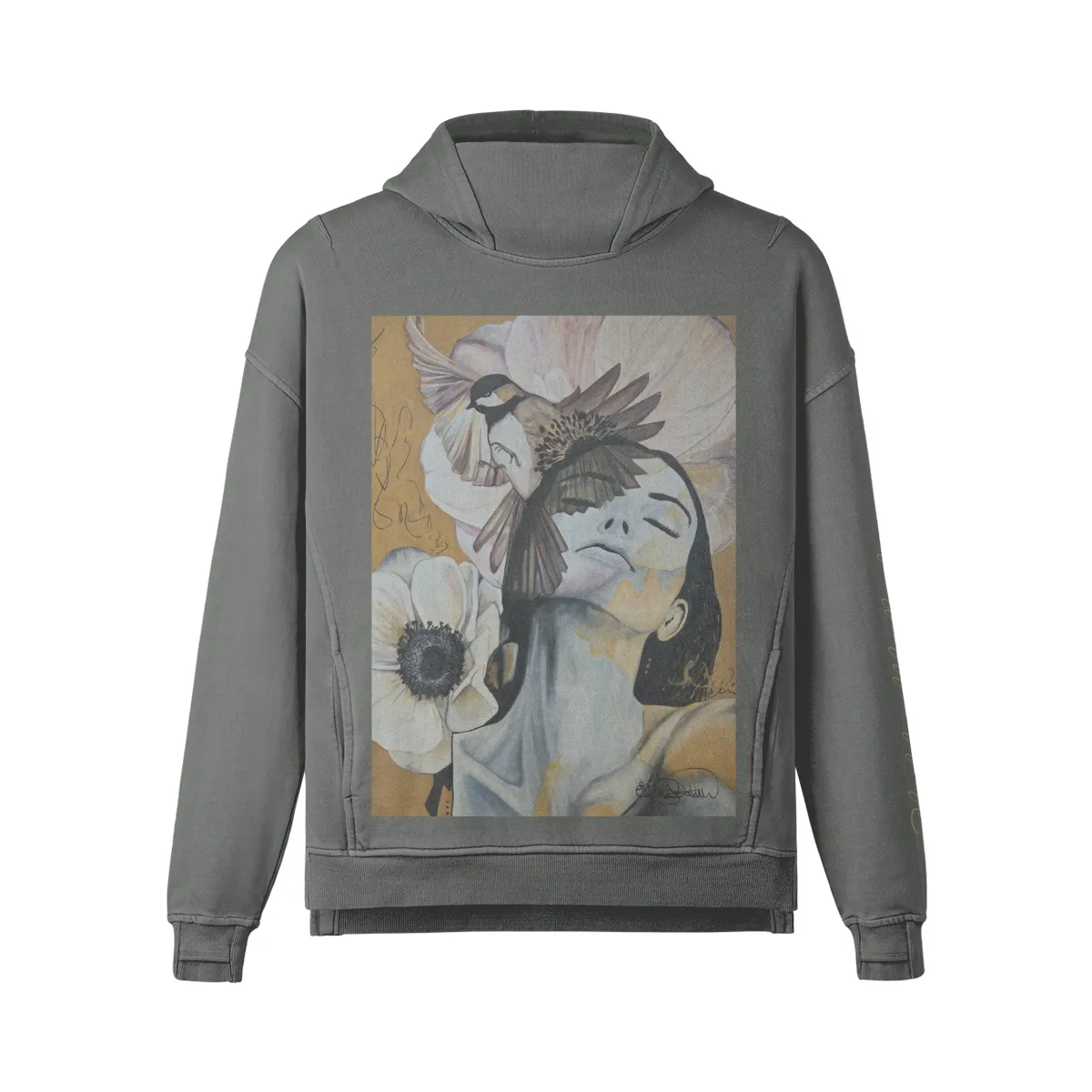 Hoodies (Equilibrio) oversize turtle neck