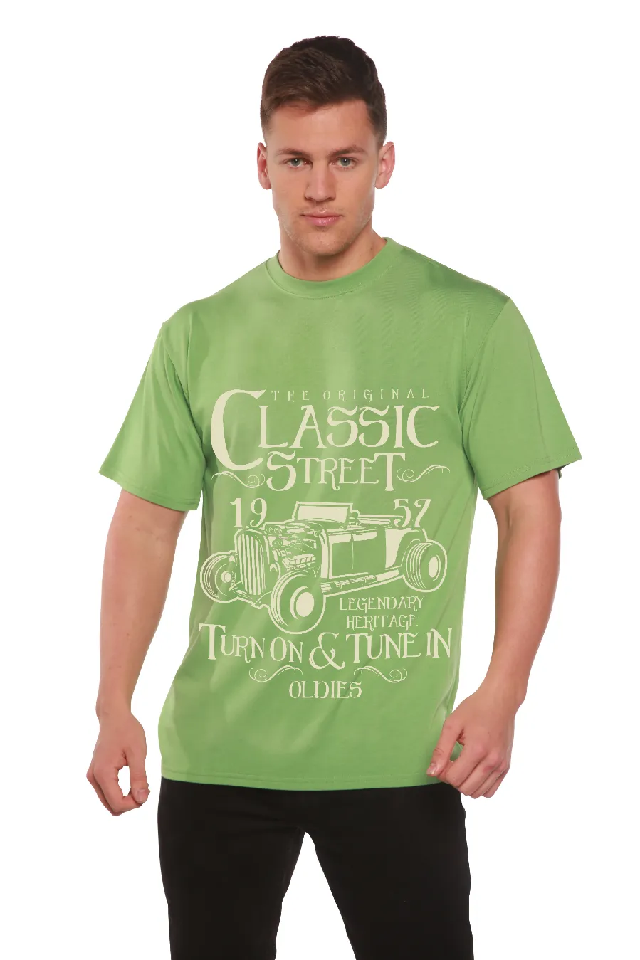 Hot Rod Classic Men's Bamboo Viscose/Organic Cotton Short Sleeve Graphic T-Shirt