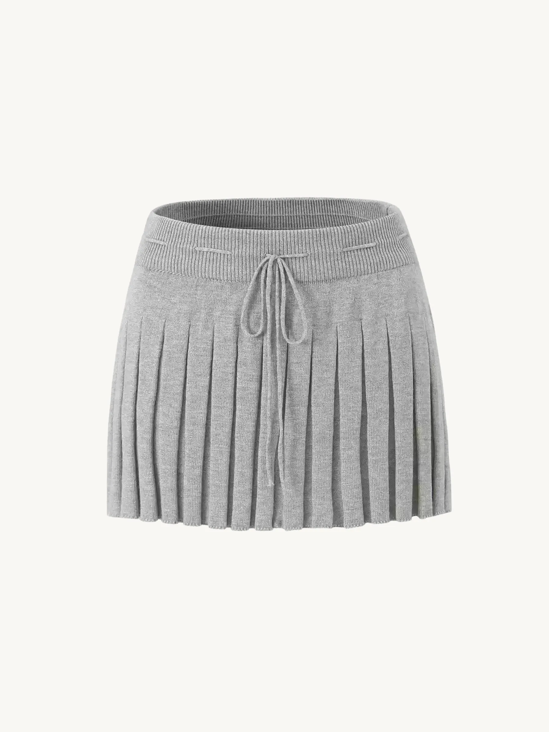 Ixchel Knit Pleated Mini Skirt