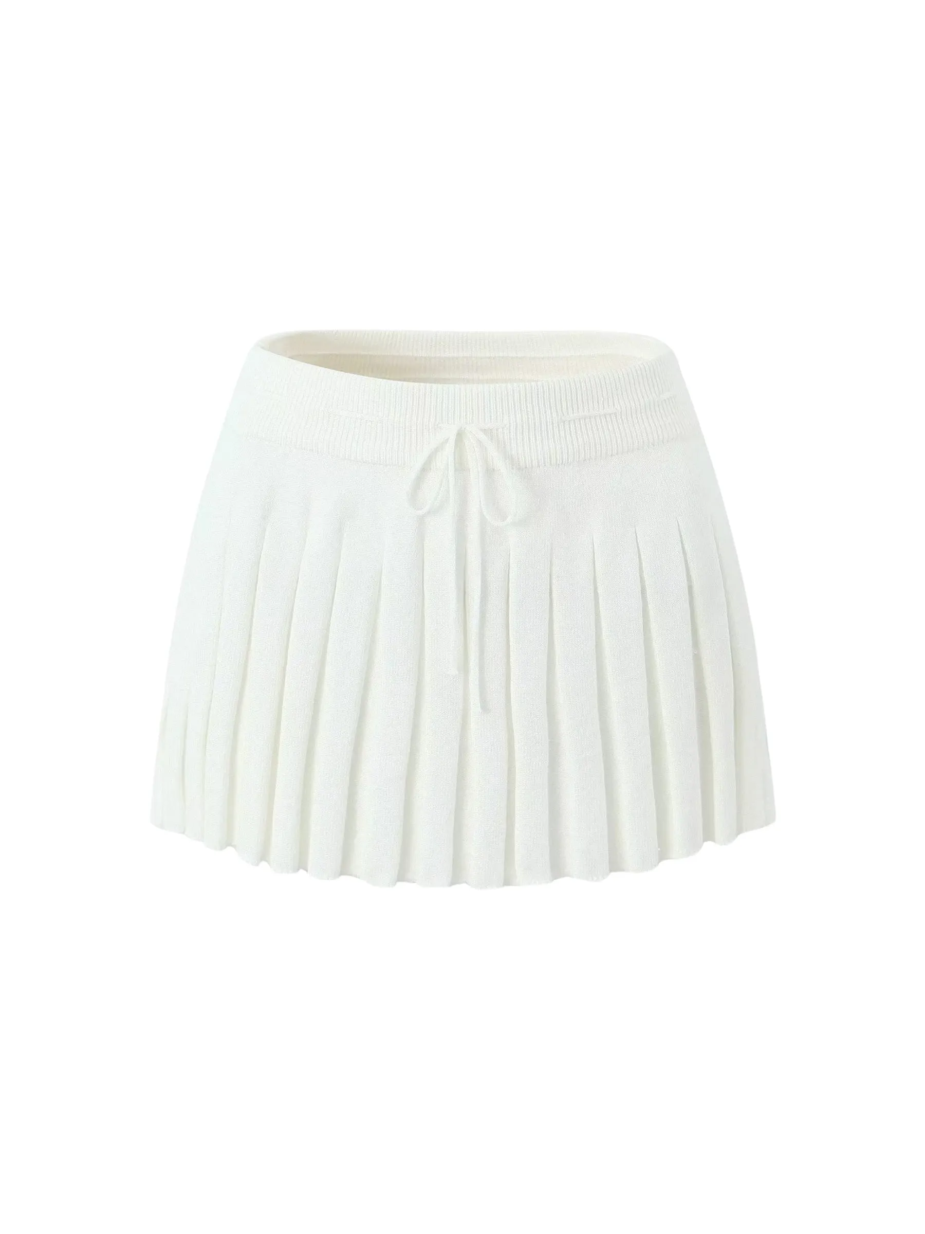 Ixchel Knit Pleated Mini Skirt