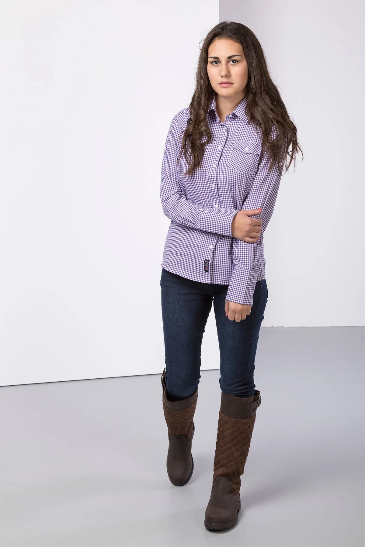 Ladies Hannah Country Check Shirt - Jessica