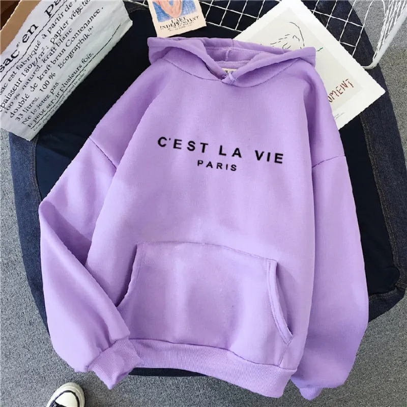 Letter Printed Women Sweatshirt