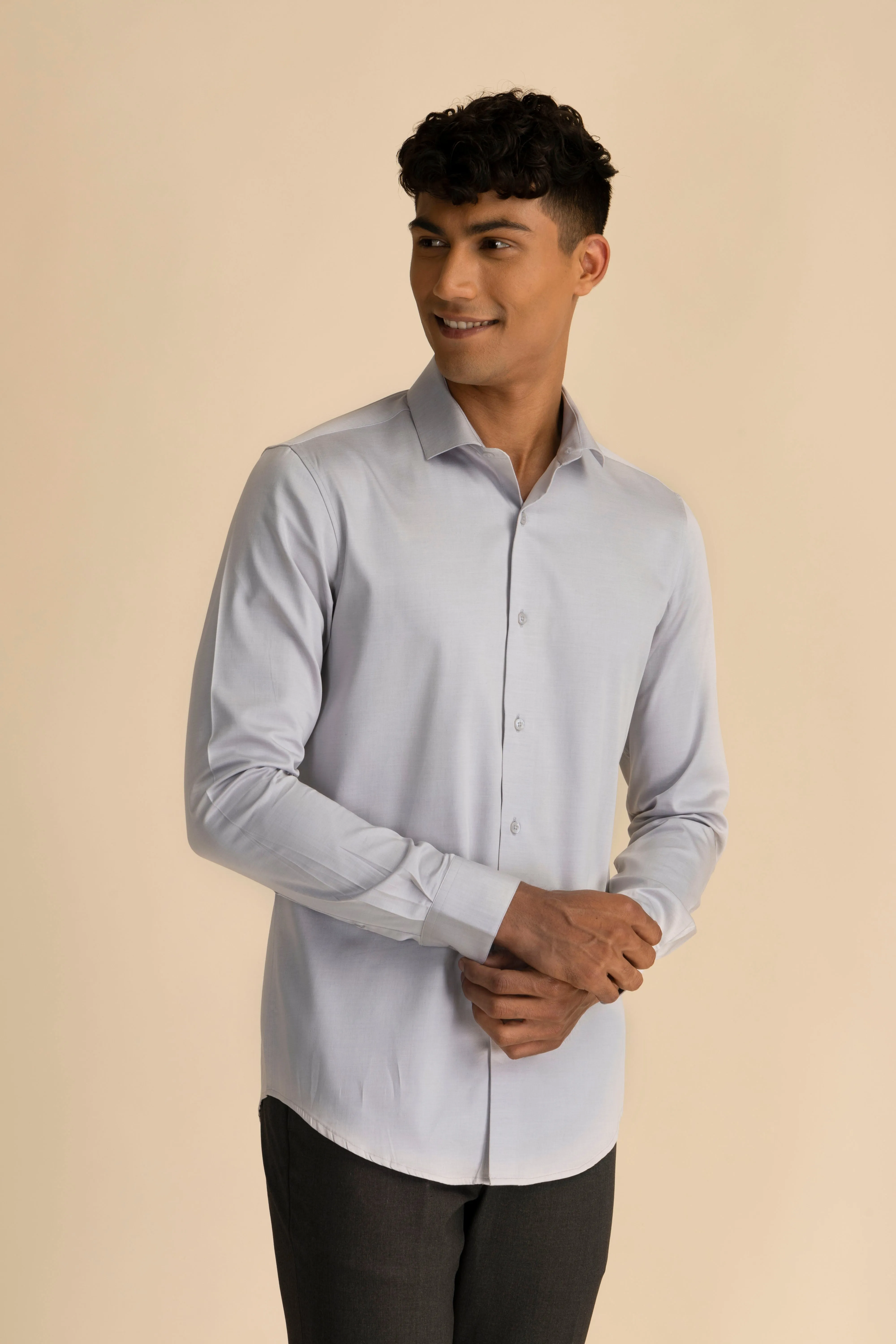 Light Grey Melange Shirt