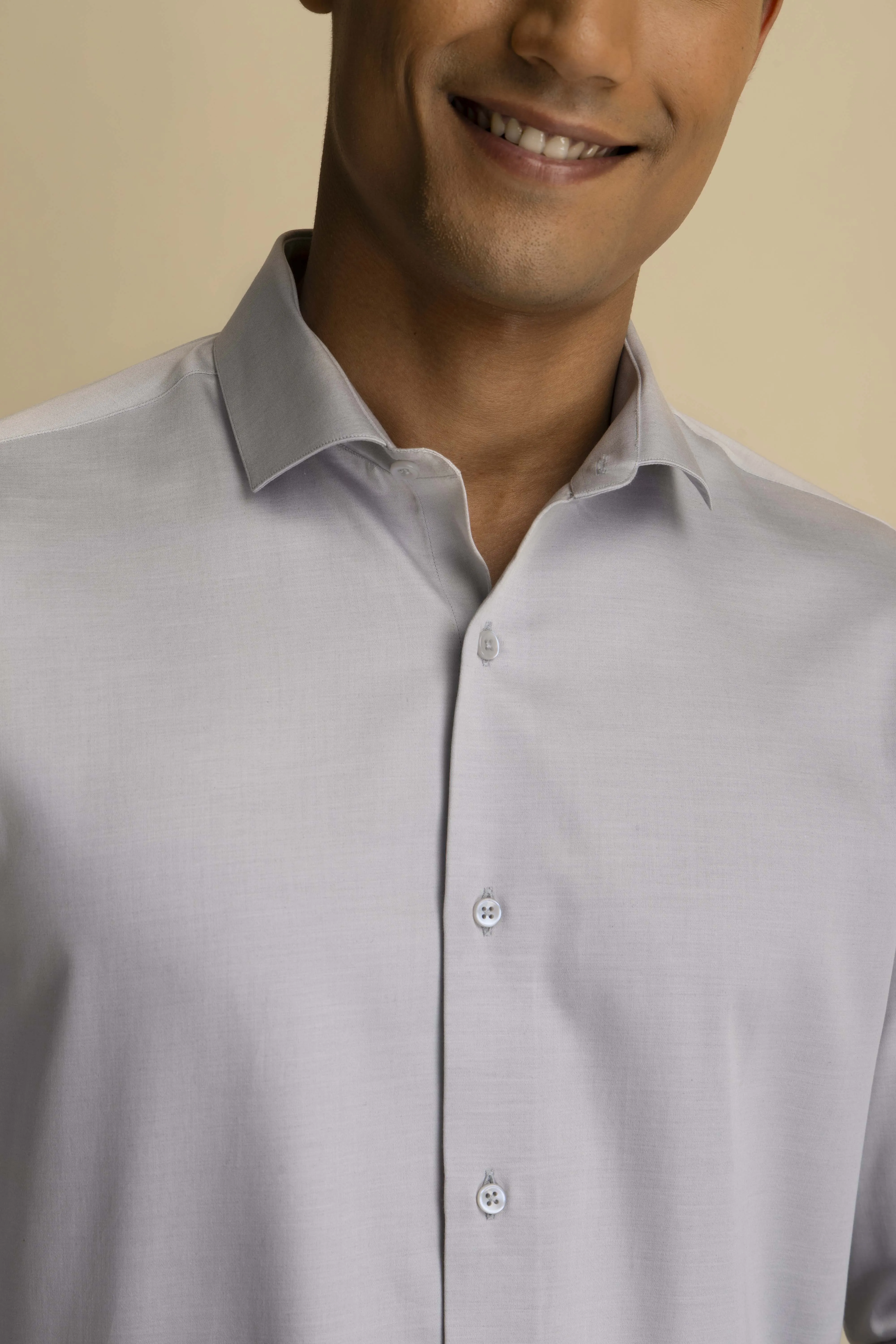 Light Grey Melange Shirt