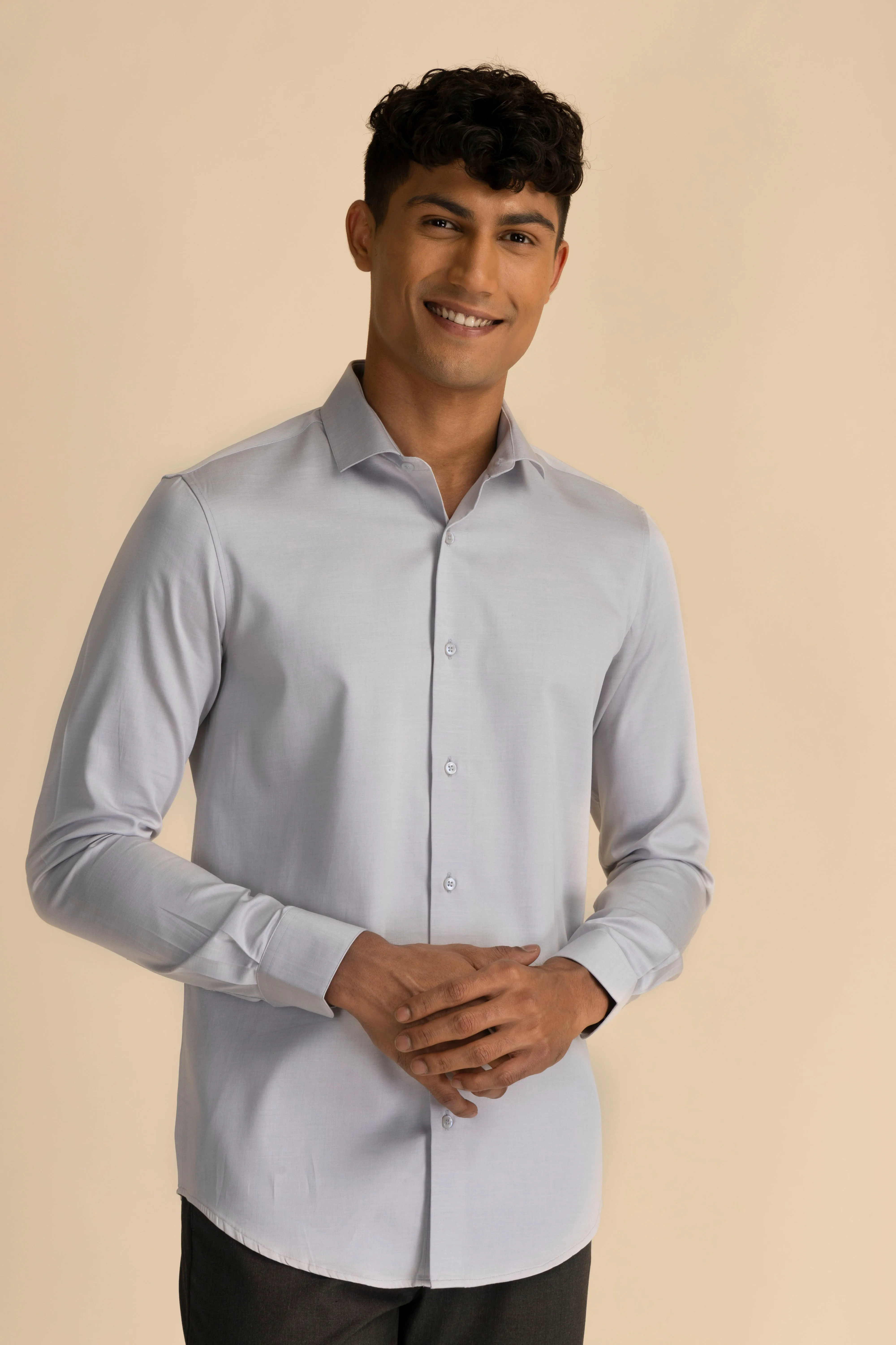 Light Grey Melange Shirt