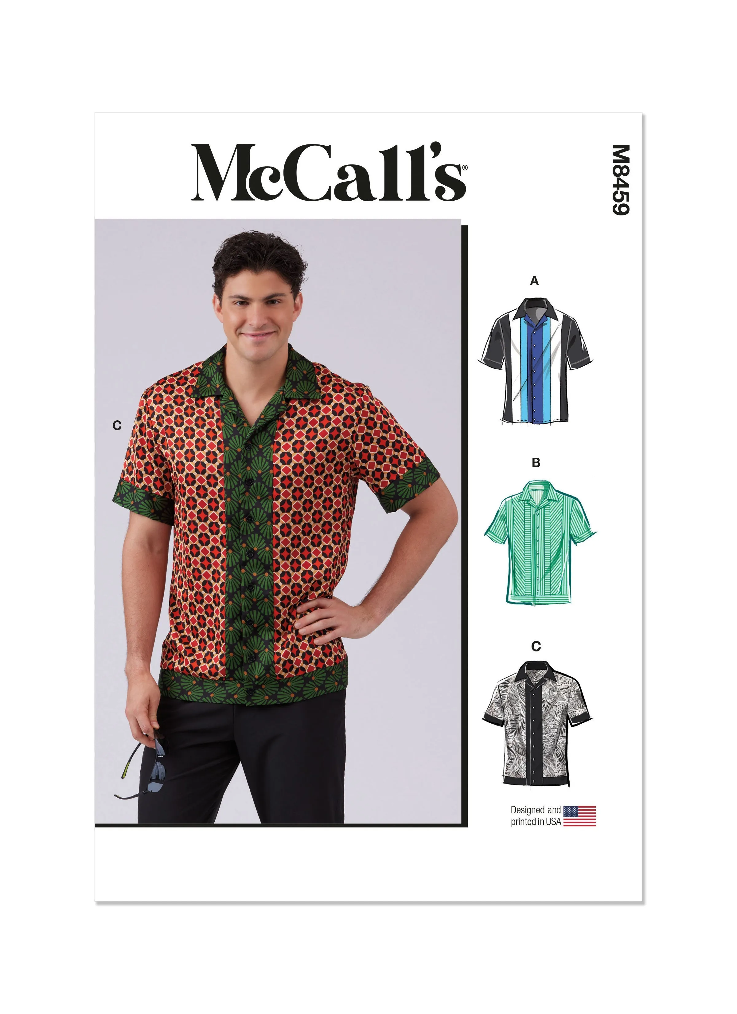 McCall's Sewing Pattern 8459 Men's Shirt