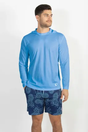 Men's Blue Fishing Hoodie