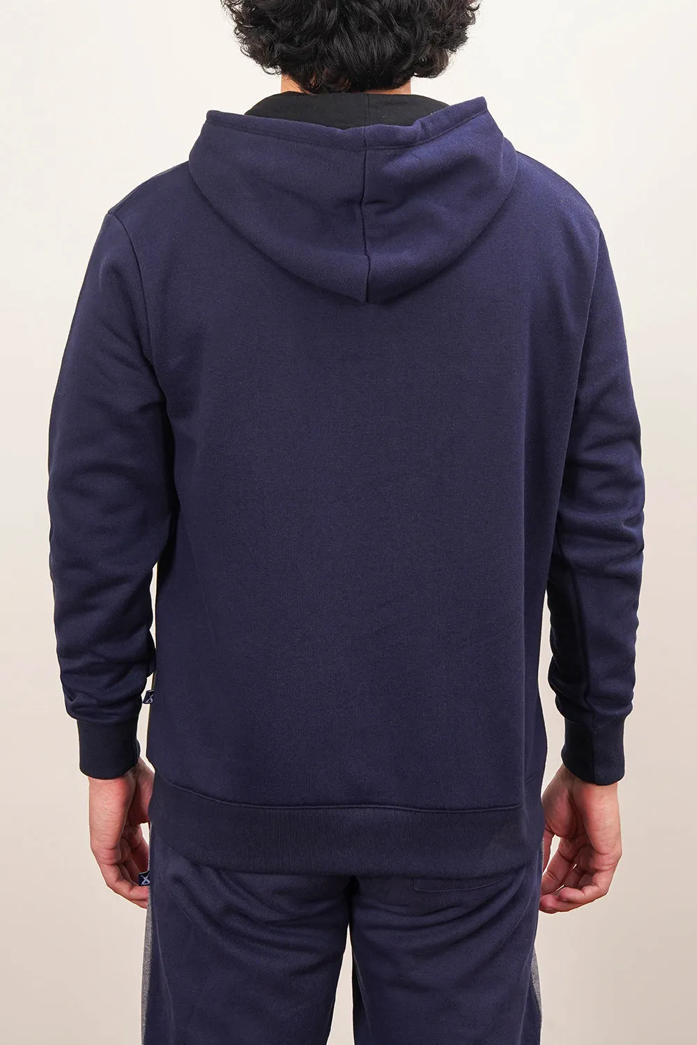 Men'S Paneled Zipped Hoodie