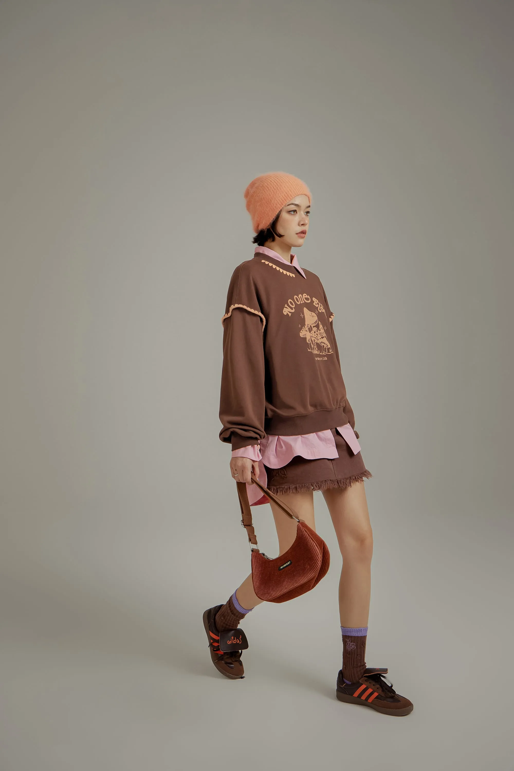 Mushroom Loose Fit Sweatshirt