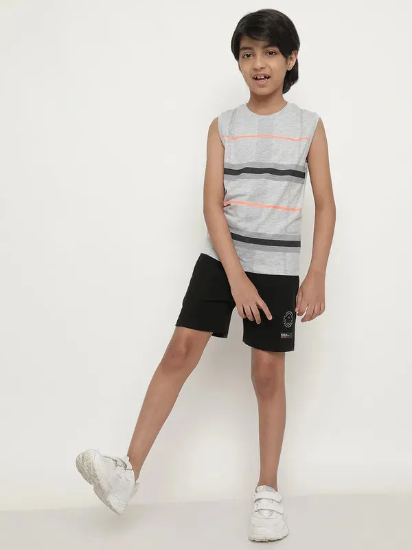 Octave Boys Striped Cotton T-Shirt