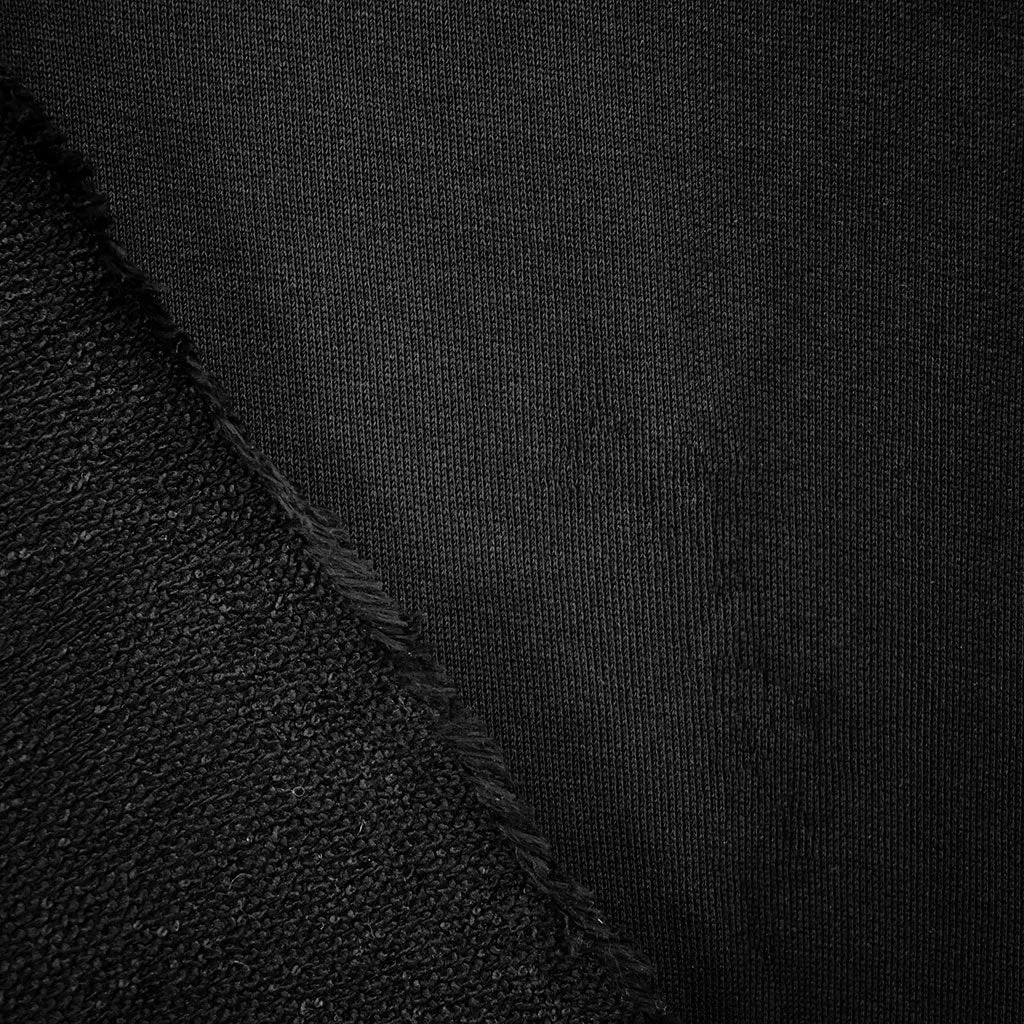 Organic Cotton Tencel French Terry Solid Black