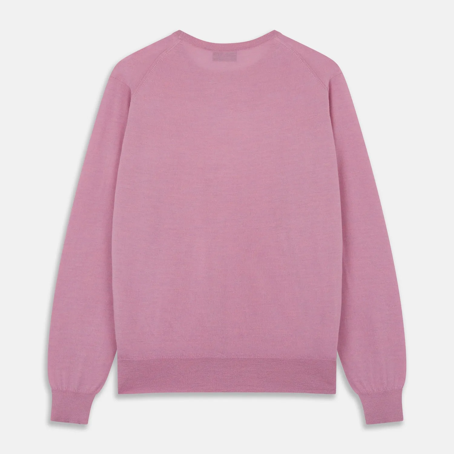 Pink Merino Kingston Crew Neck Jumper