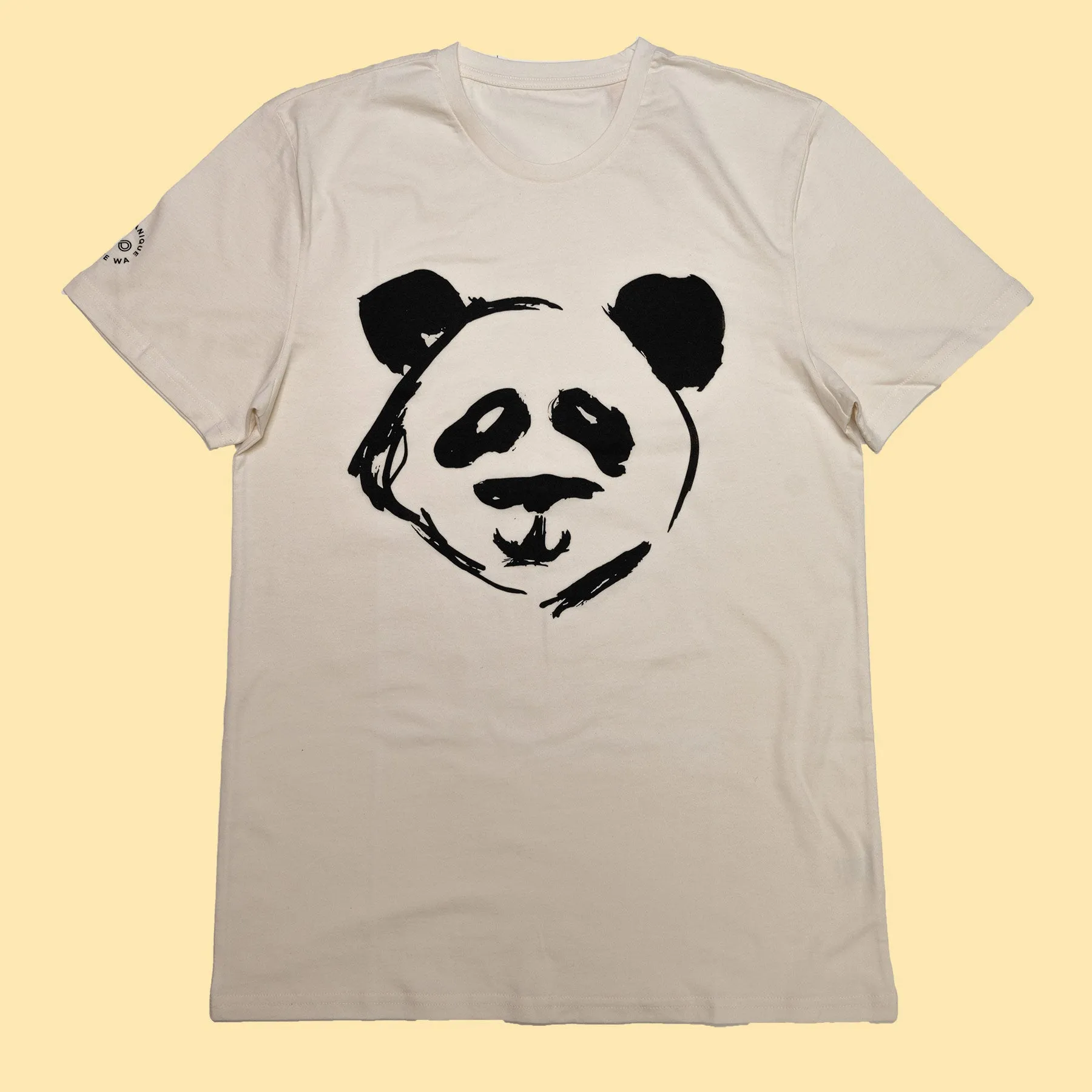 PUREVALLEY 100% Organic Prima Cotton T-Shirt (Unisex) - Panda