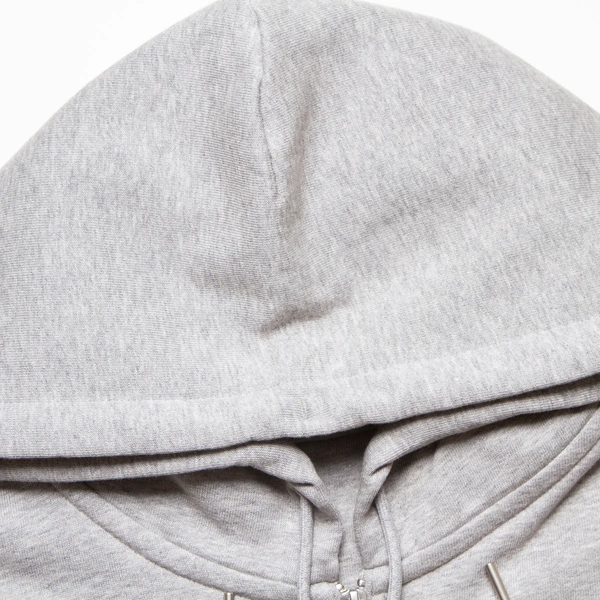 Red Disco Psychedelia Crest - Zipped Hood - Grey