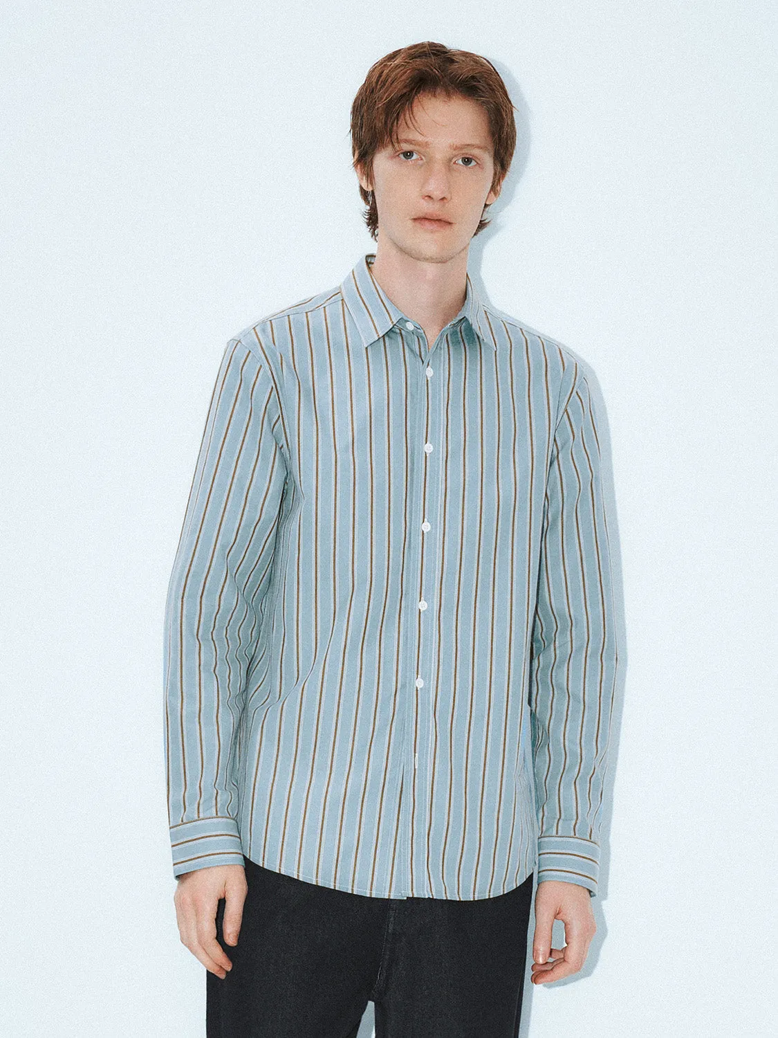 Regular Striped Long Sleeve Shirts