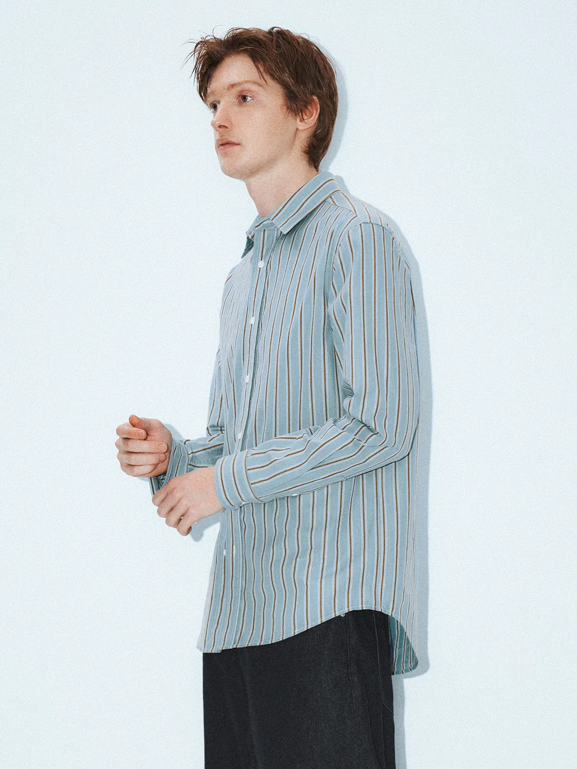 Regular Striped Long Sleeve Shirts