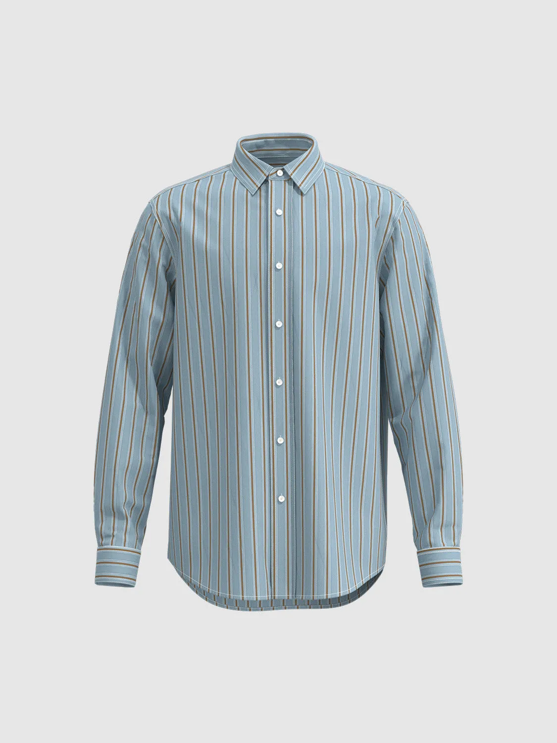 Regular Striped Long Sleeve Shirts