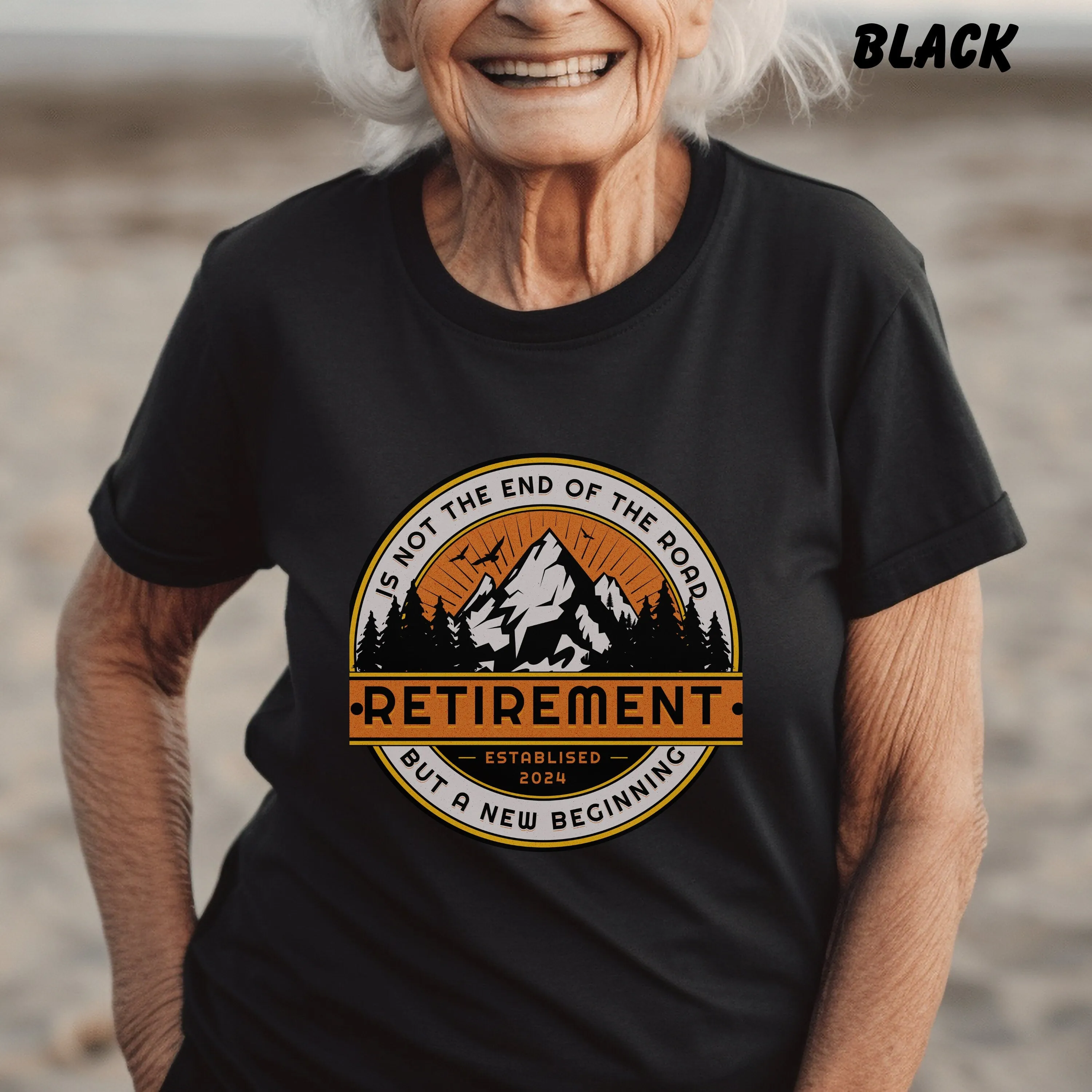 Retirement Not End Of Road But A New Beginning, Retirement Shirt, Retirement Gift For Man, Retired 2024 Shirt, Retired Est 2024