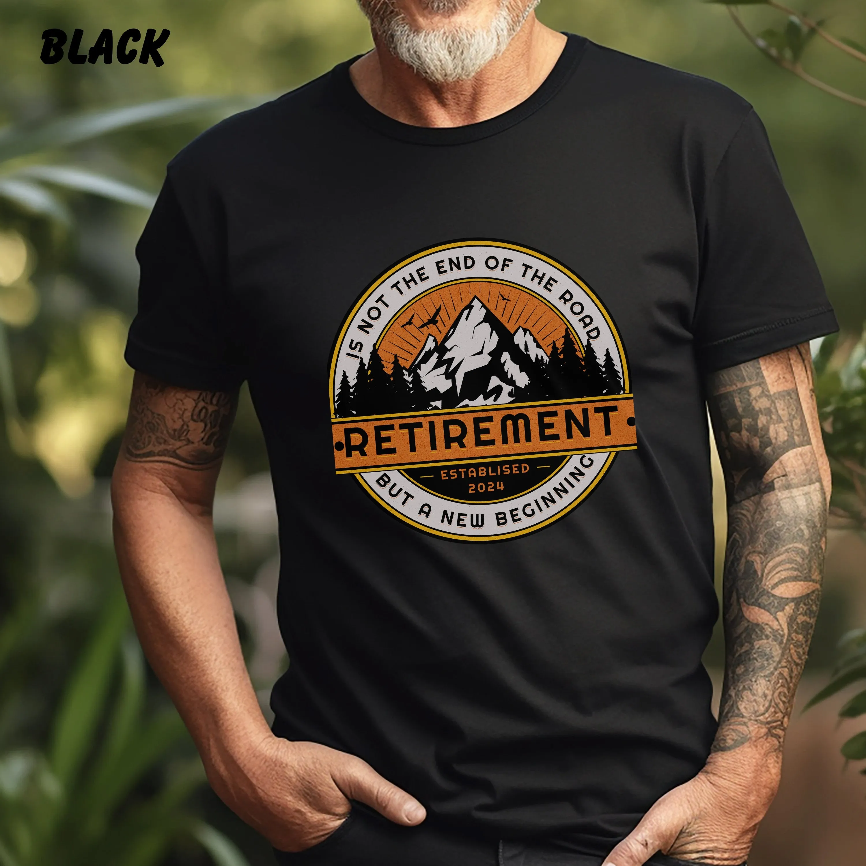 Retirement Not End Of Road But A New Beginning, Retirement Shirt, Retirement Gift For Man, Retired 2024 Shirt, Retired Est 2024