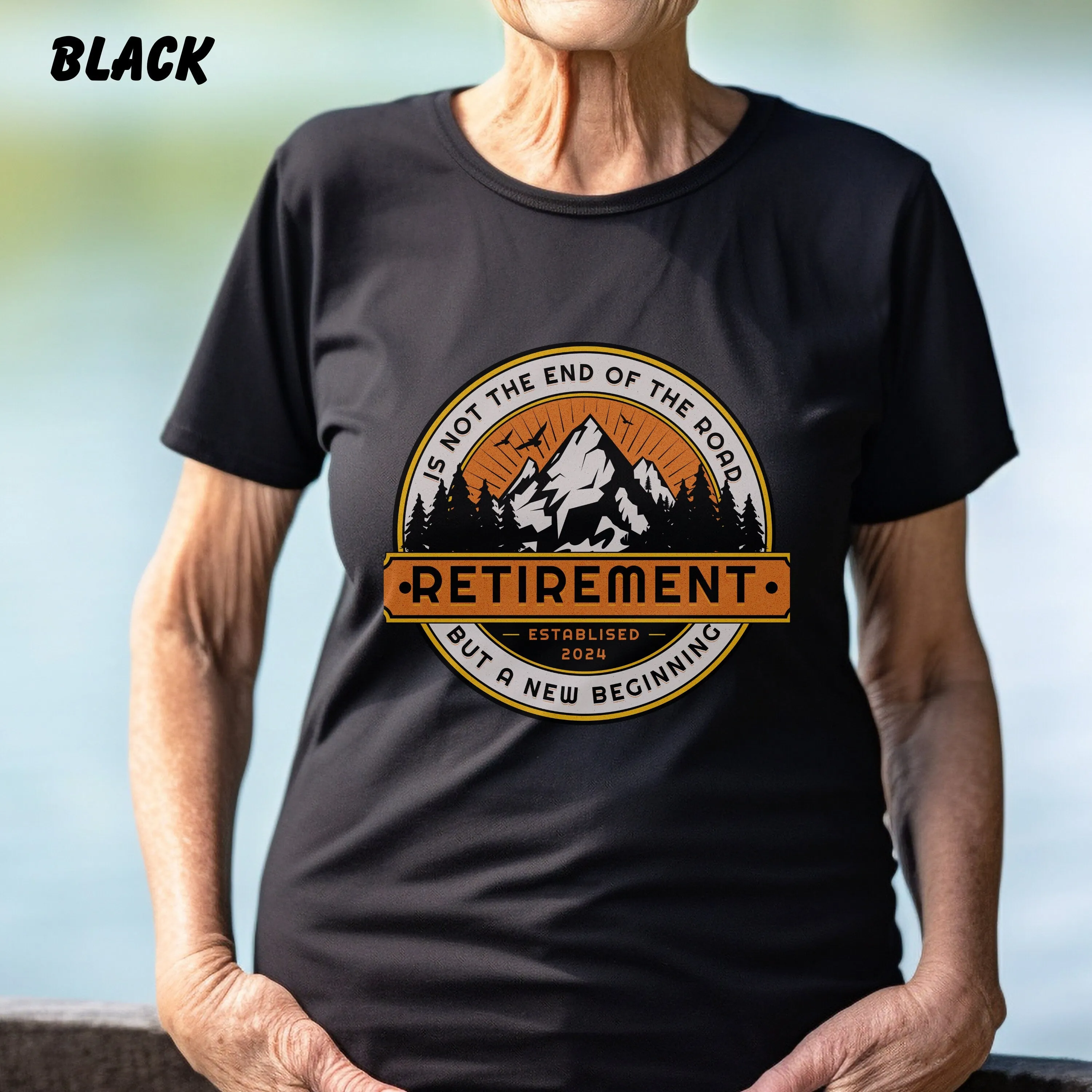 Retirement Not End Of Road But A New Beginning, Retirement Shirt, Retirement Gift For Man, Retired 2024 Shirt, Retired Est 2024